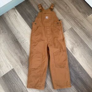Carhartt flannel lined overalls sz 4T